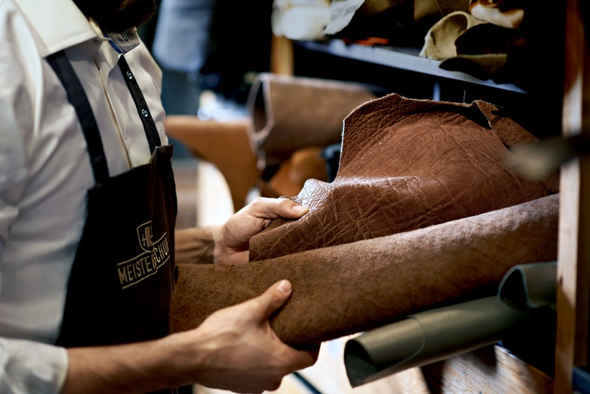 Lederauswahl für die Schuhe