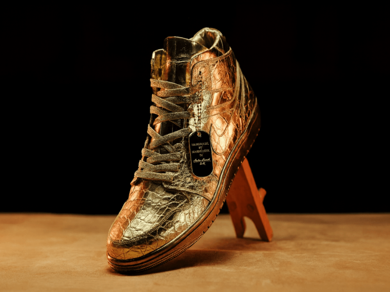 Goldener Sneaker - Maßanfertigung für Damen und Herren